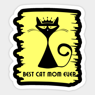 Best cat mom ever Sticker